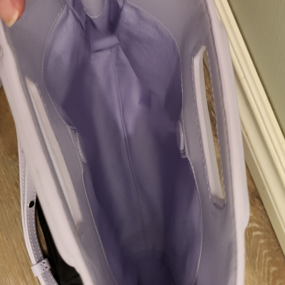Maje M Embossed Leather Bag Violet        (rare color to find) - Picture 4 of 14
